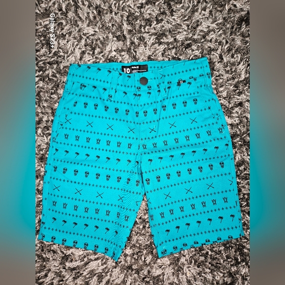 NWT Hurley walk shorts turbo green youth boys size 10 stretch twill turbo green - Picture 1 of 5
